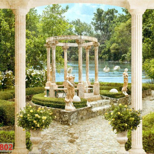 Tranh dán tường phong cảnh châu âu Fresco_0802