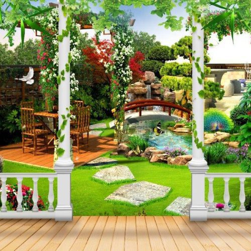 Tranh dán tường phong cảnh thiên nhiên kiến trúc FM_30173