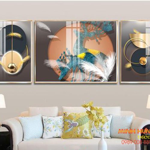 Tranh tráng gương cái bóng của hươu TGH8642