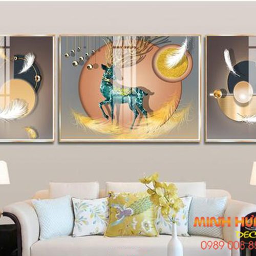 Tranh hươu linh giới mơ mộng TGH8655
