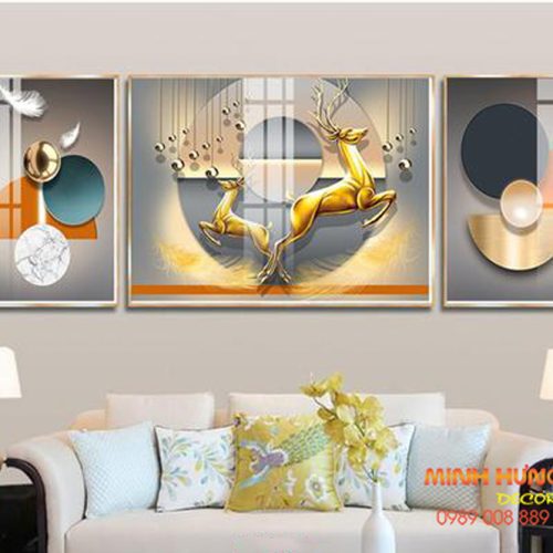 Tranh Tráng Gương Khúc Nhạc Của Lộc Vàng TGH8675