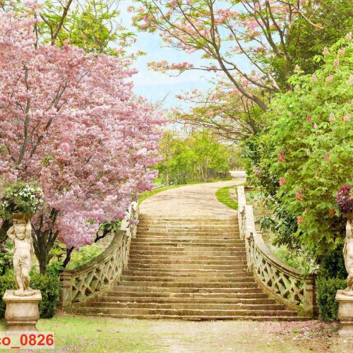 Tranh dán tường phong cảnh Châu Âu Fresco_0826