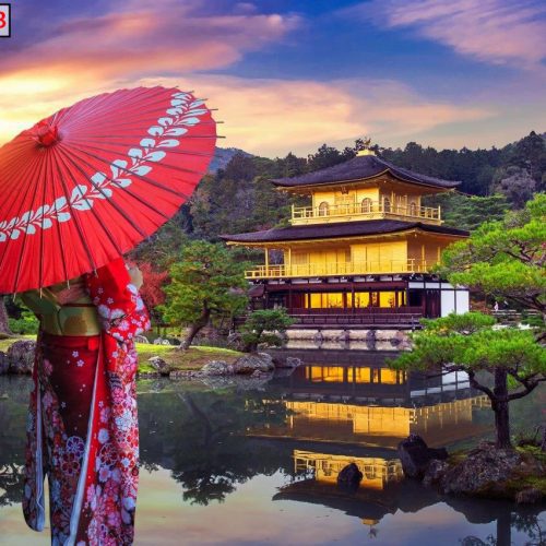 Tranh dán tường phong cảnh Nhật Bản TGTV_TV3333