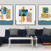 Tranh tráng gương hình cầu xen kẽ TGH8792