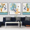 Tranh tráng gương hình học nhiều kiểu TGH8796
