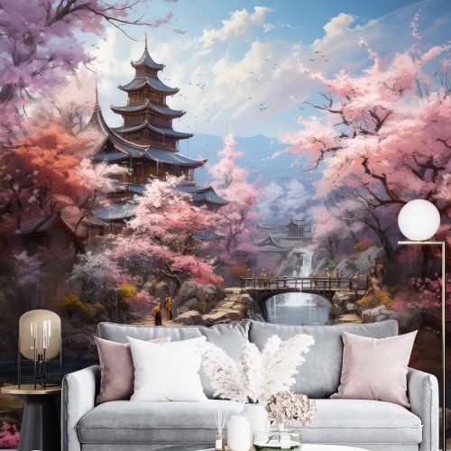 Tranh dán tường phong cảnh Trung Quốc TGTV_TV12969