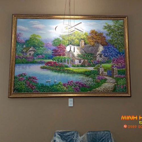 Tranh sơn dầu Phong Cảnh Châu Âu TSD181