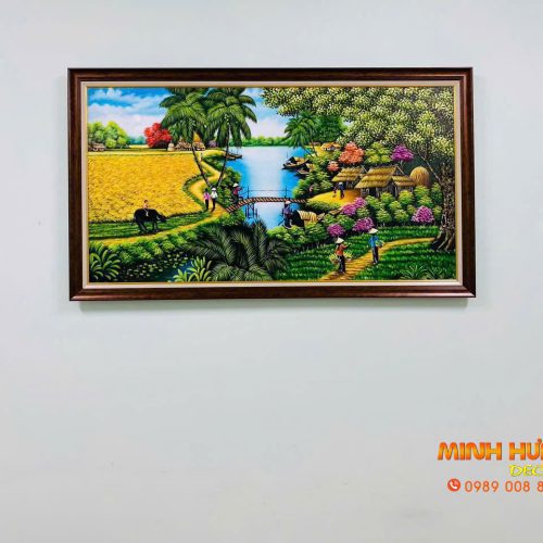 Tranh sơn dầu Quê Hương Việt TSD176
