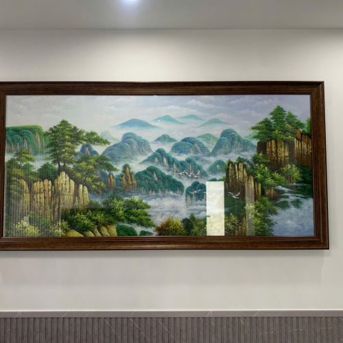 Tranh sơn dầu Sơn Thủy Hữu Tình TSD191