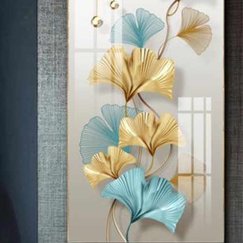 Tranh Lá Ginkgo Vàng Xanh TGH9015