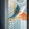 Tranh Tráng Gương Hươu & Lông Vũ TGH9019