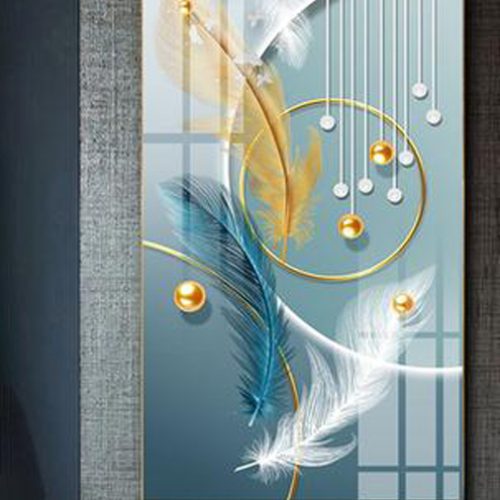Tranh Tráng Gương Lông Vũ & Bướm Bay TGH9020