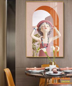 Tranh Cô Gái Tận Hưởng Ánh Nắng TGH9060