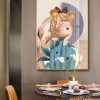 Tranh Tráng Gương Cô Gái Tai Gấu TGH9067