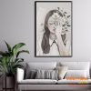 Tranh tráng gương khuôn mặt dịu dàng TGH9130