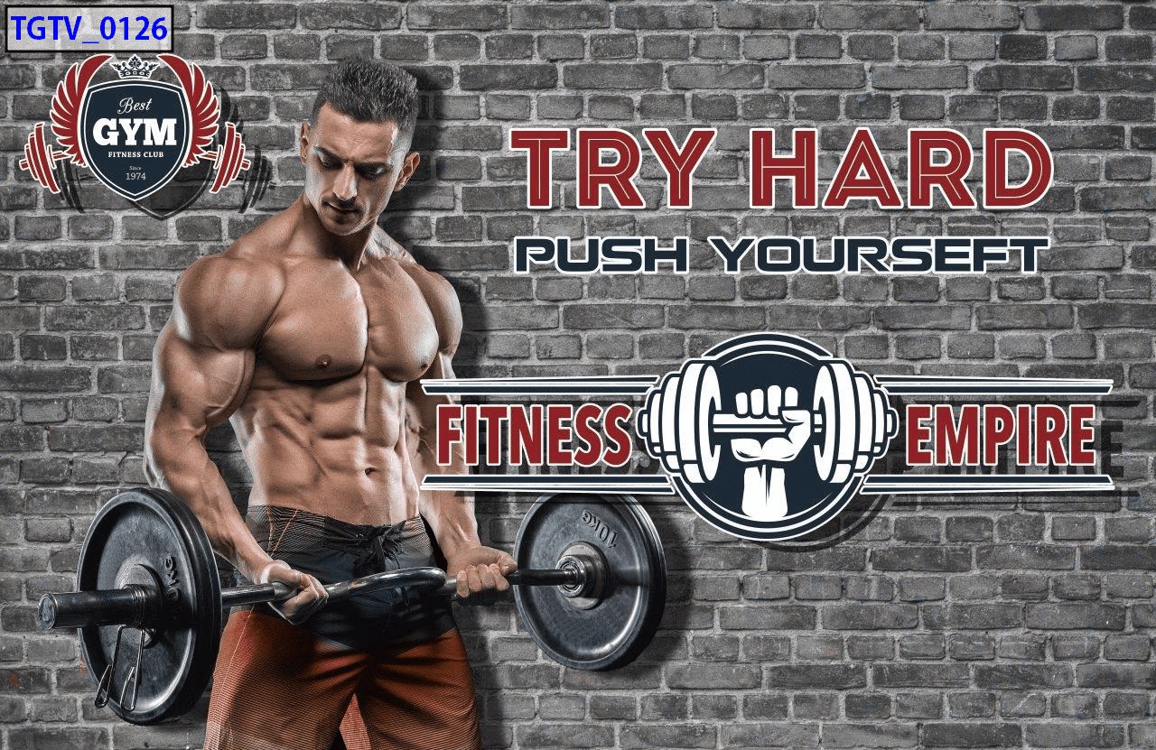 Tranh dán tường phòng gym TGTV_0126