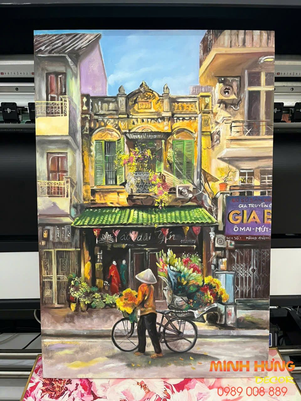 Tranh sơn dầu phố cổ Hà Nội TSD251