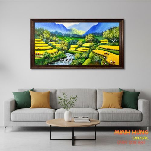 Tranh sơn dầu ruộng bậc thang TSD333
