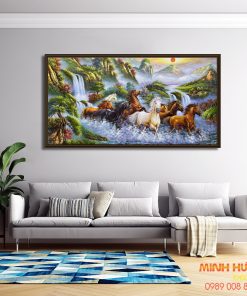 Tranh sơn dầu mã đáo thành công TSD303