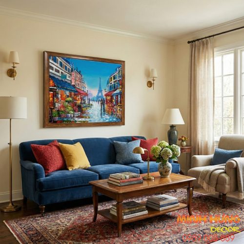 Tranh sơn dầu phong cảnh Châu Âu TSD367