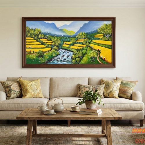 Tranh sơn dầu ruộng bậc thang TSD400