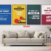 Tranh động lực tràn viền bộ 4 tấm TDL512
