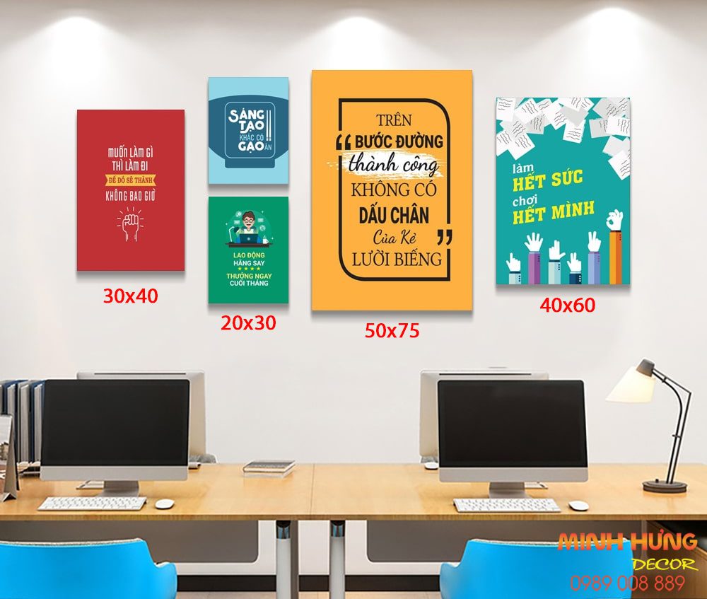 Tranh động lực tràn viền bộ 5 tấm TDL486