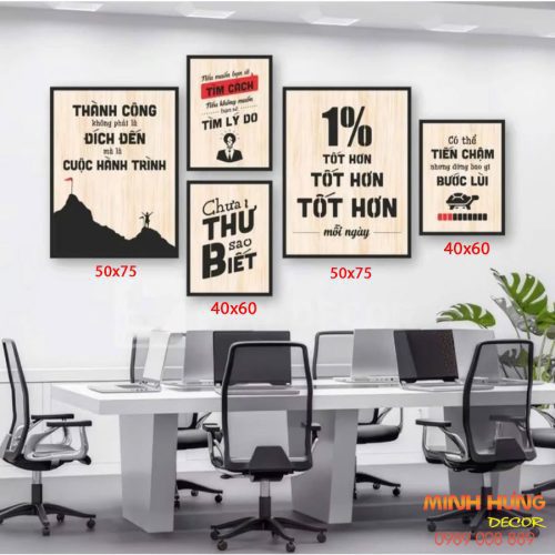 Tranh động lực tràn viền bộ 5 tấm TDL541