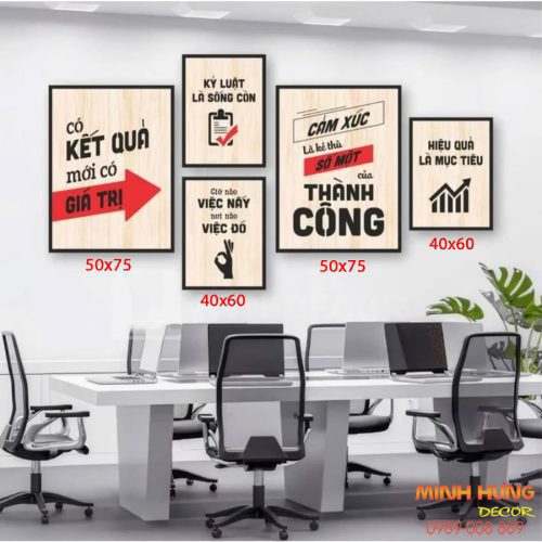 Tranh động lực tràn viền bộ 5 tấm TDL538