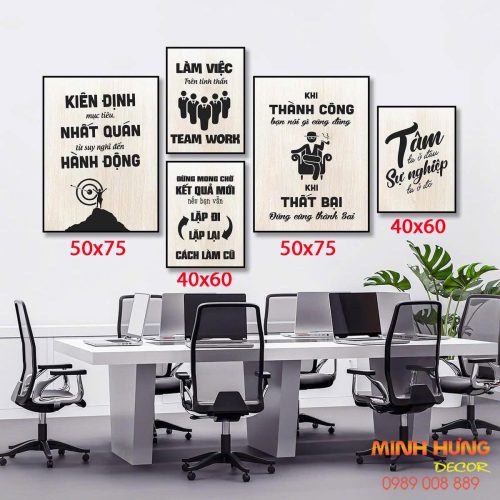 Tranh động lực tràn viền bộ 5 tấm TDL536