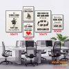 Tranh động lực tràn viền bộ 5 tấm TDL535