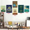 Tranh động lực tràn viền bộ 6 tấm TDL587