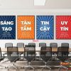 Tranh động lực tràn viền bộ 4 tấm TDL576