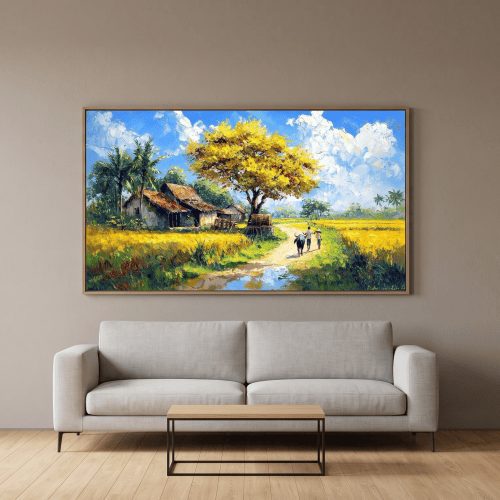 Tranh trừu tượng Đường về nhà TT059