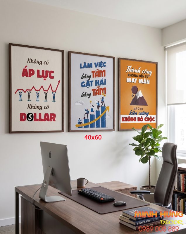 Tranh động lực vă bộ 3 tấm TDL671