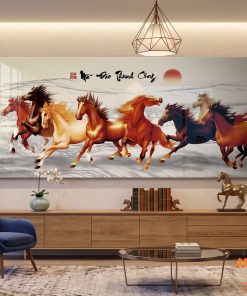 Tranh tráng gương mã đáo thành công MD146