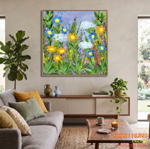 Tranh trừu tượng mùa hoa thức giấc TT091
