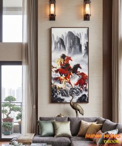Tranh sơn dầu mã đáo thành công TSD455