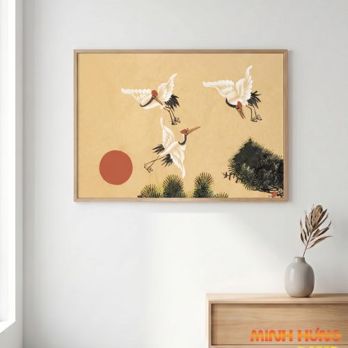 Tranh trừu tượng tùng hạc TT095
