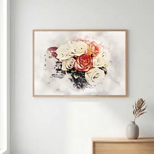 Tranh trừu tượng những bông hoa TT101