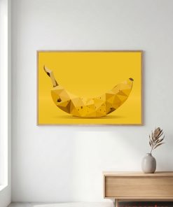 Tranh trừu tượng Trái Chuối Hình Học TT110