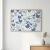 Tranh trừu tượng trái tim xanh TT107