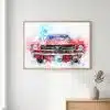 Tranh trừu tượng ô tô sắc màu TT118