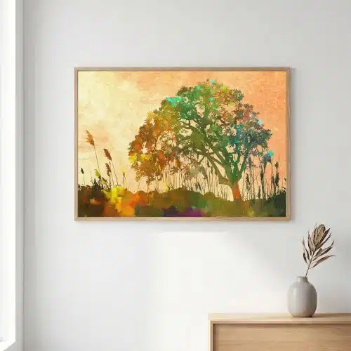 Tranh trừu tượng phong cảnh thiên nhiên TT122