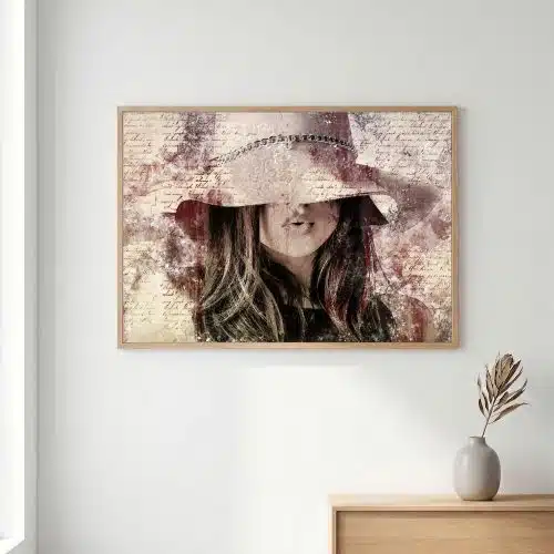 Tranh trừu tượng Nàng Thơ Vô Danh TT129