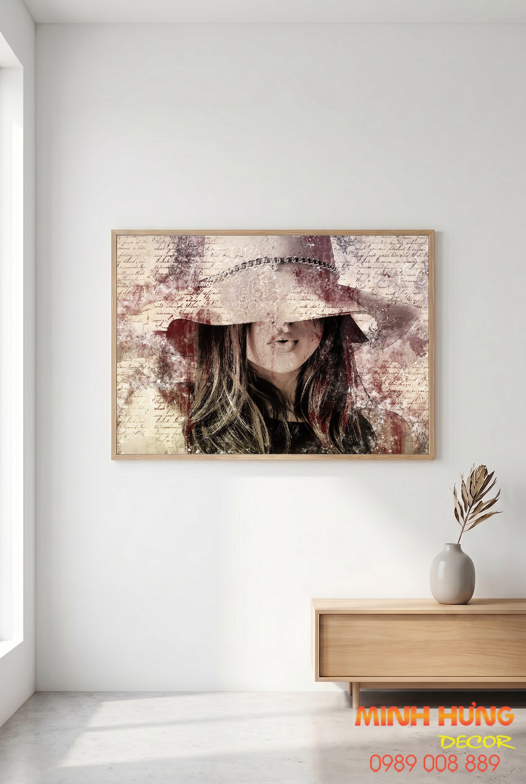 Tranh trừu tượng Nàng Thơ Vô Danh TT129