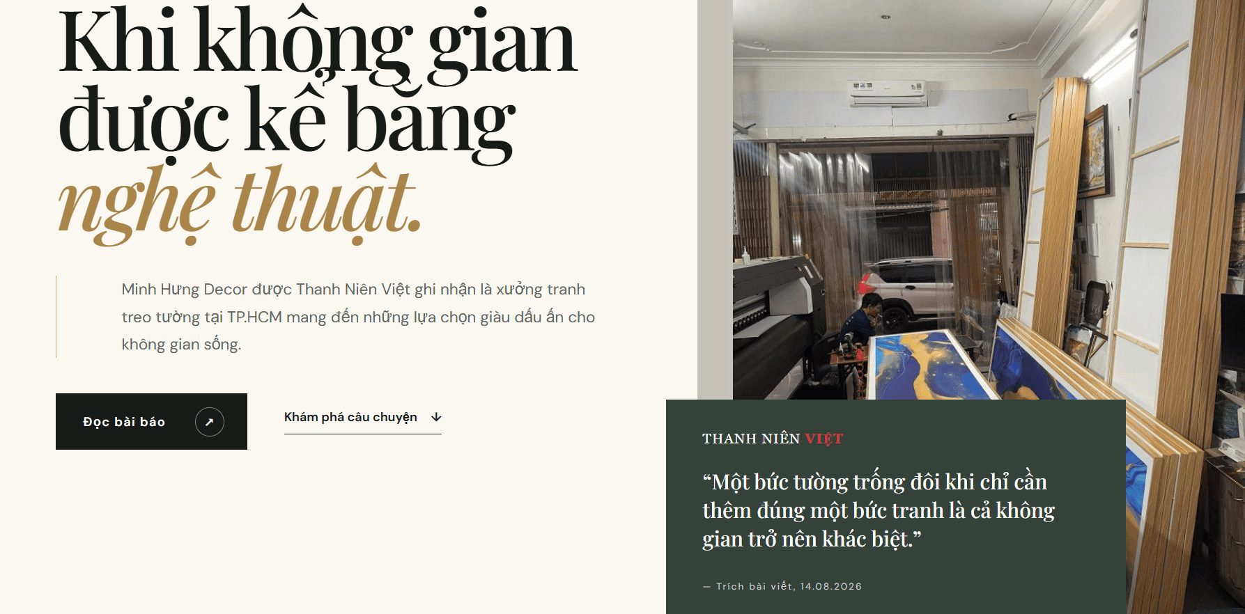 Khi không gianđược kể bằng nghệ thuật