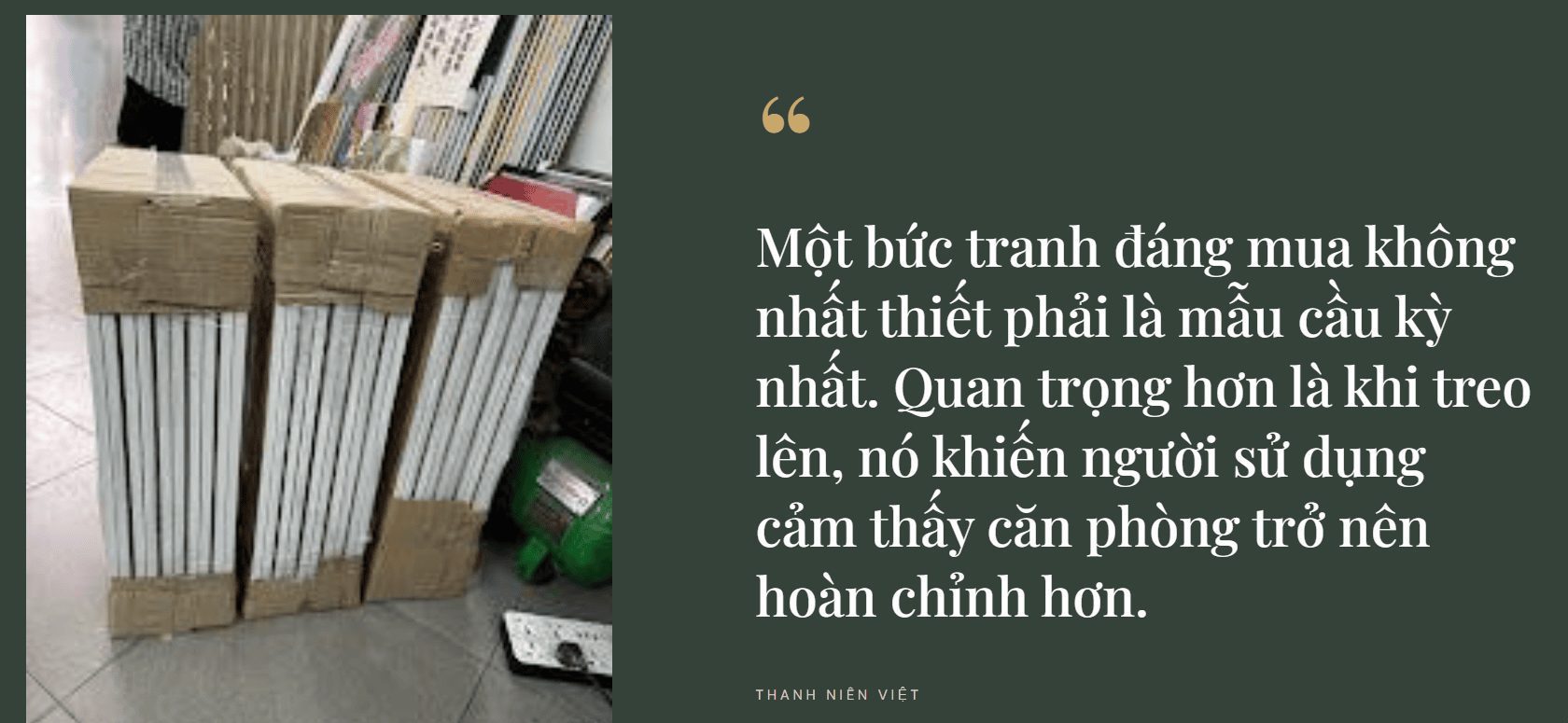 Một bức tranh đáng mua không nhất thiết phải là mẫu cầu kỳ nhất