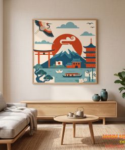 Tranh Minimal núi Phú Sĩ TNB010