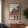 Tranh cổ tự Nhật Bản truyền thống TNB015